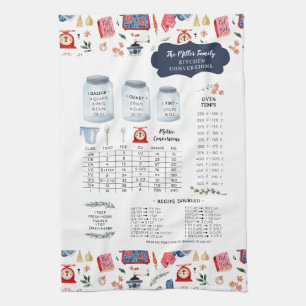 Rustic Country Kitchen Conversion Monogram  Tea Towel