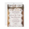Rustic Country Lace Twine Wood Wedding Invites