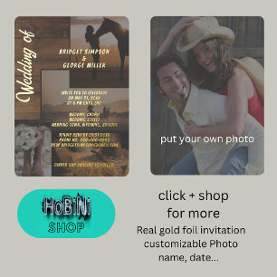 rustic country landscape collage wedding