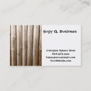 Rustic Country Log Cabin Distressed Vintage Wood Business Card