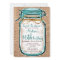 Rustic Country Mason Jar Birthday Invitation