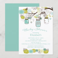 Rustic Country Mason Jar Boys Baby Shower