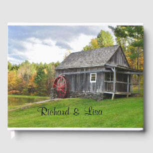 Rustic Country Mill in Autumn Guest Book