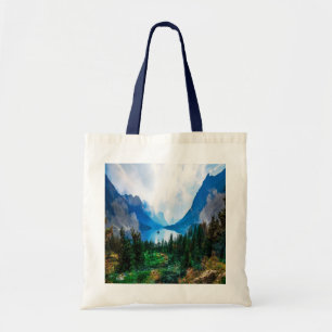 Rustic Country Mountains Scenic Nature Tote Bag