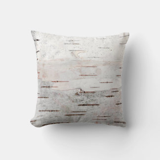 Rustic Country Nature Birch Bark Photo Cushion