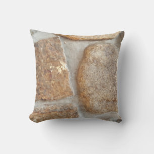Rustic Country Nature Large Stones Photo Cushion