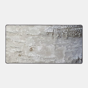 Rustic Country Nature White Birch Bark Photo Desk Mat