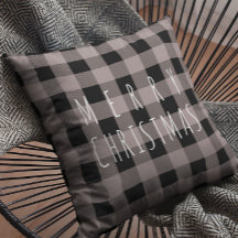 Rustic Country Plaid Merry Christmas