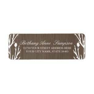 Rustic Country Return Address Labels