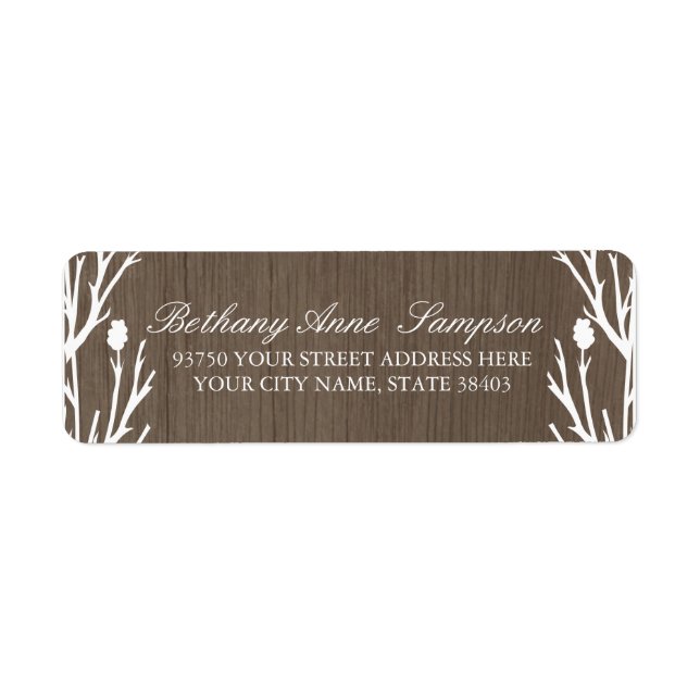 Rustic Country Return Address Labels (Front)