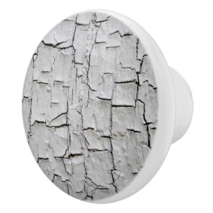 Rustic Country Shabby Chic Grey Colour Texture Ceramic Knob