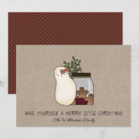 Rustic Country Snowman and Gingerbread Men