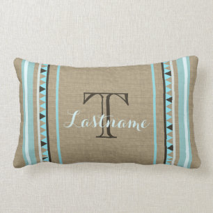 Rustic Country Southwest with Monogram Lumbar Cushion