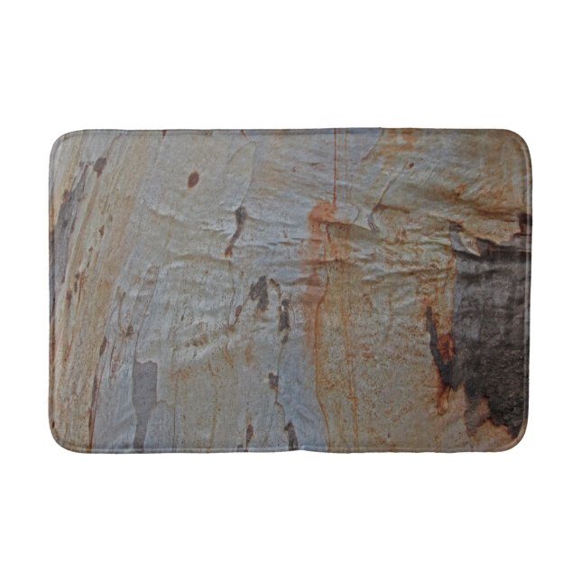 Rustic Country Style Brown Tree Bark Photo Nature Bath Mat (Front)