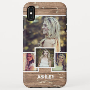Rustic Country Style Picture Frame Photo Collage iPhone XS Max Case