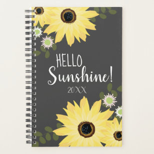 Rustic Country Sunflowers Hello Sunshine Planner