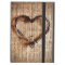 Rustic Country Twine Heart on Burlap Print