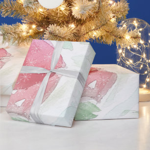 Rustic Country Village Snow Wrapping Paper