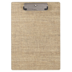 Rustic Country Vintage Burlap Clipboard