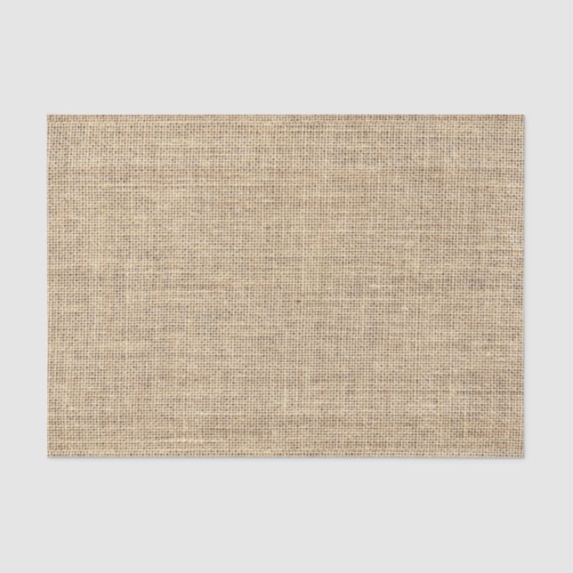 Rustic Country Vintage Burlap Tissue Paper (Front)