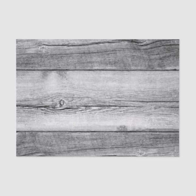 Rustic Country Wedding Barn Wood Tissue Paper (Front)