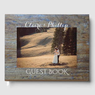Rustic Country Wedding Custom Photo Guest Book