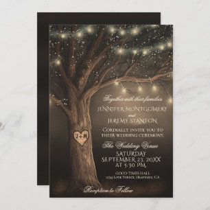 Rustic Country Wedding Invitation