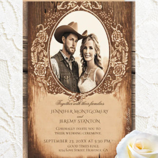 Rustic Country Wedding Invitation