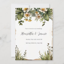 Rustic Country Wedding Invitation
