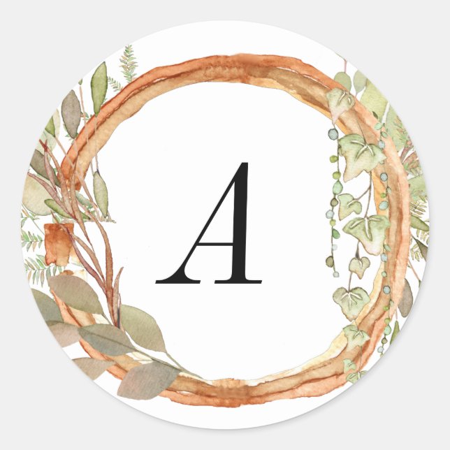 Rustic Country Wedding Sticker (Front)