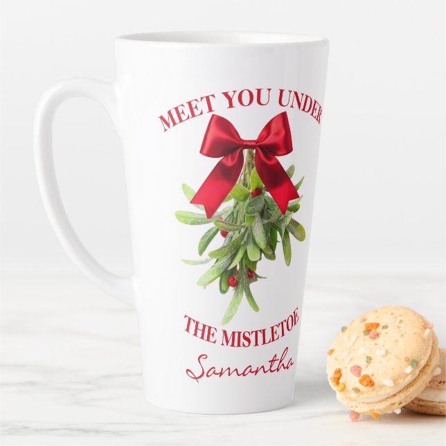 Rustic Country Western Mistletoe Large Mug (In Situ)