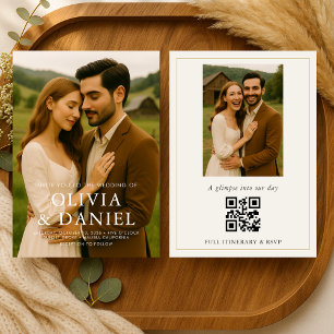 Rustic Country Western Photo Wedding  Invitation