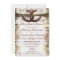 Rustic Country Wood Horseshoe Wedding Invitations