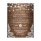 Rustic Country Wood Twinkle Lights Lace Wedding