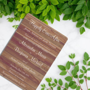 Rustic Country Wooden Invitation