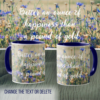 Rustic Countryside Cornflower Field Mug