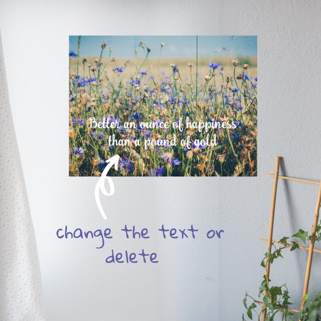 Rustic Countryside Cornflower Field Poster (Creator Uploaded)