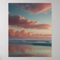Rustic Countryside River Scene Poster