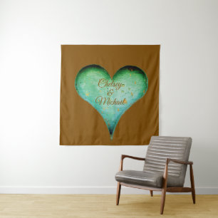 Rustic Couples Names Romantic Tapestry