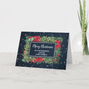 Rustic Cousin Friend & Family Christmas Card