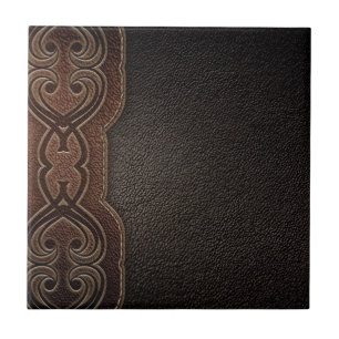Rustic cowboy fashion brown western country tile