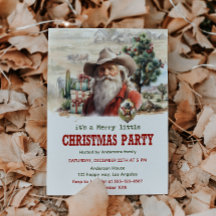 Rustic Cowboy Santa Christmas Party               