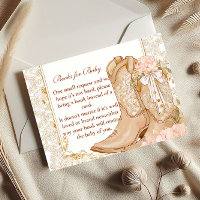 Rustic Cowgirl Boots Floral Books for Baby