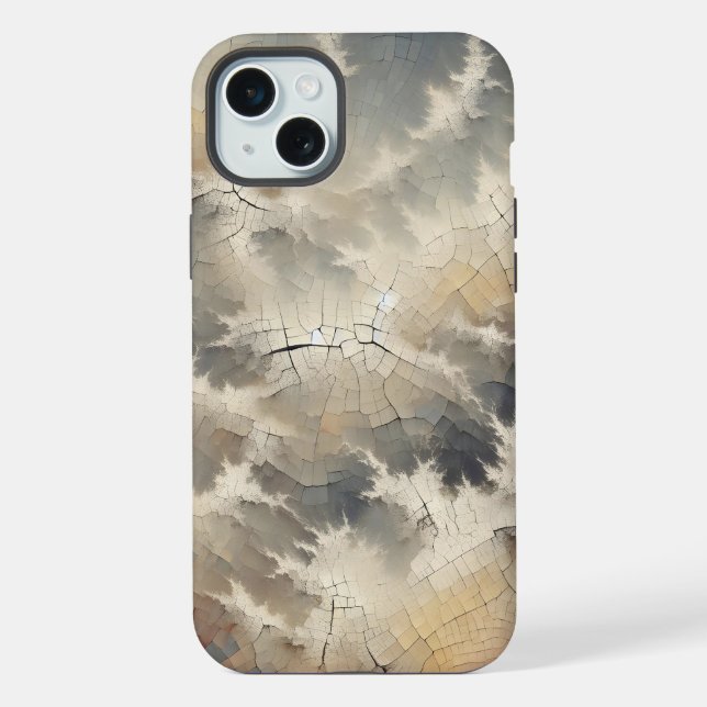 Rustic Crackle Abstract iPhone Case (Back)