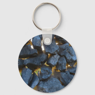 Rustic Croatian Stone Wall Photography Key Ring
