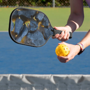 Rustic Croatian Stone Wall Photography Pickleball Paddle