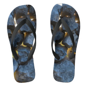 Rustic Croatian Stone Wall Photography  Thongs