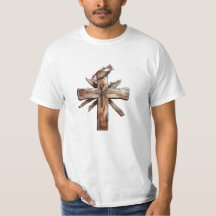Rustic Cross with crown of thorns