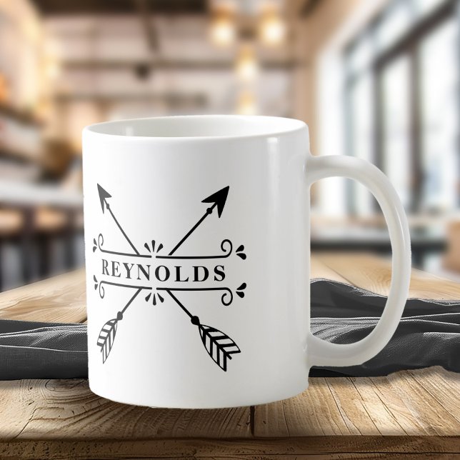 Rustic Crossed Arrows w/Name ID615 Coffee Mug (Creator Uploaded)