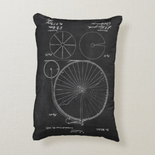 Rustic Cushions Blueprint Penny Farthing Patent